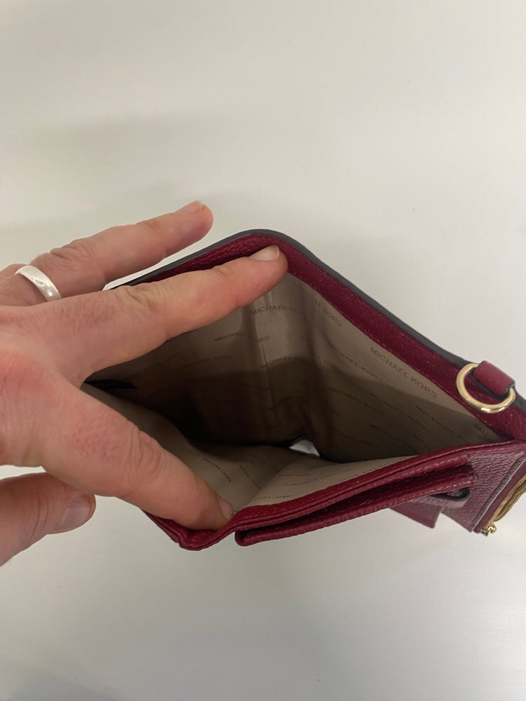 Michael Kors Adele leather smartphone leather wallet burgundy EW004