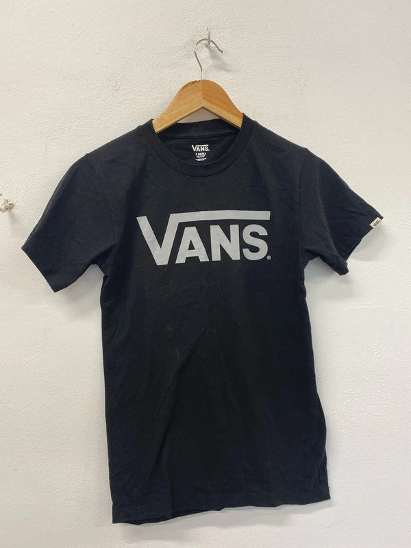 Fab Vans basic black t shirt ukXS men’s NC001