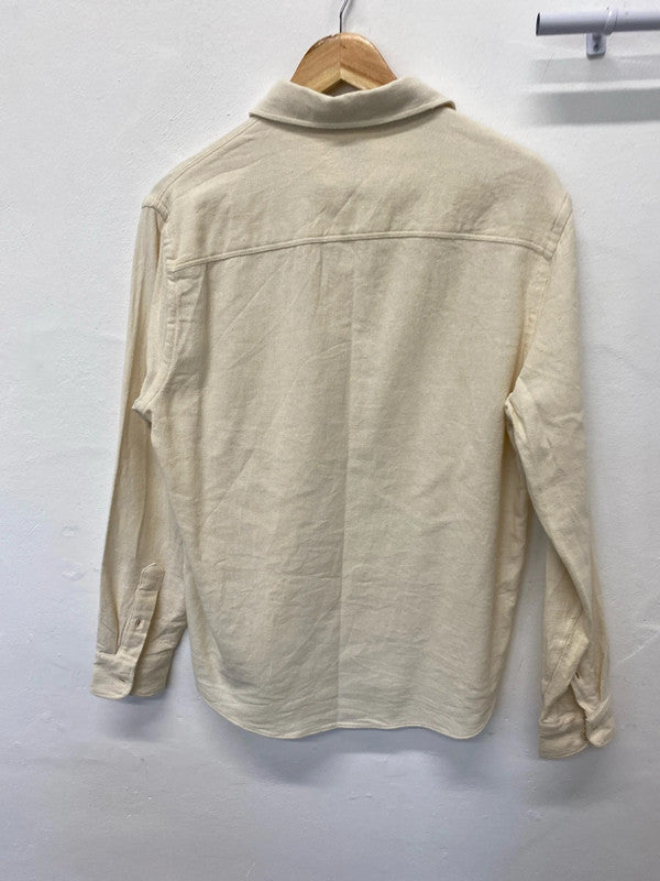 Fabulous super soft Zara loose fit boho shirt UKL cream classic JB001