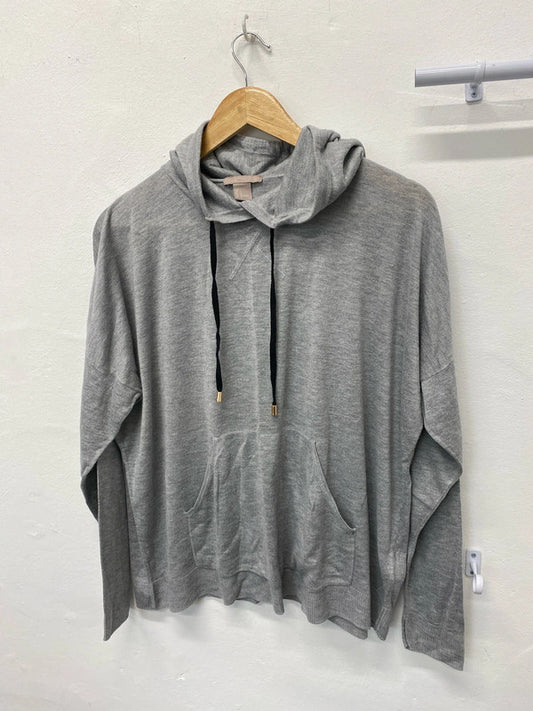 Fabulous H&M grey hooded fine knit UkL oversized (12-14) KM003