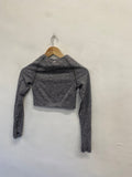 Fabulous Gym shark Gym top UK 8 Light Grey SA514
