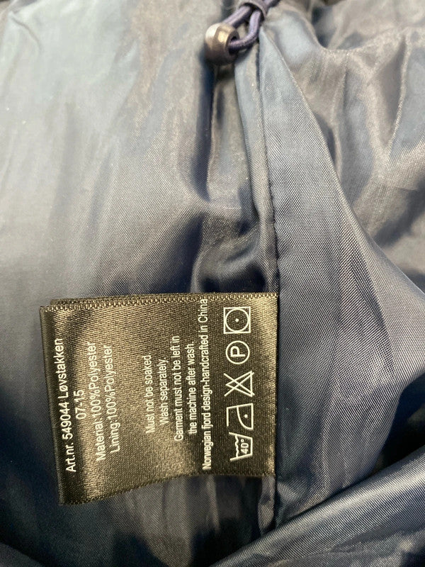 Fabulous Skogstad lined fleece jacket super cosy Uk12 navy SG090