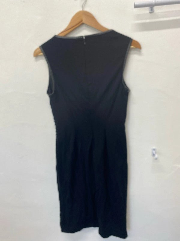 Fabulous black Bodycon pencil dress by Premise size 2 Uk12 MW001
