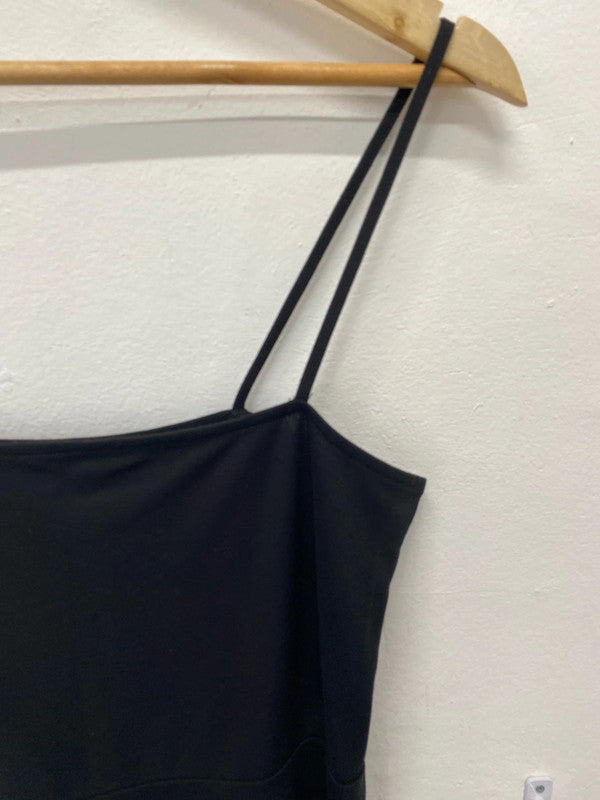 Fab H&M black skater dress Uk14 classic PJ001