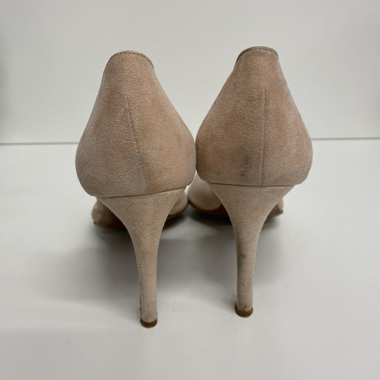 LAUREN Ralph Lauren Stiletto Heels Suede Pale Salmon Pink uk8 CN001