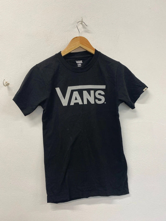 Fab Vans basic black t shirt ukXS men’s NC001