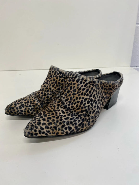 Fabulous Carvela Leopard print mule block heel UK3 SS002