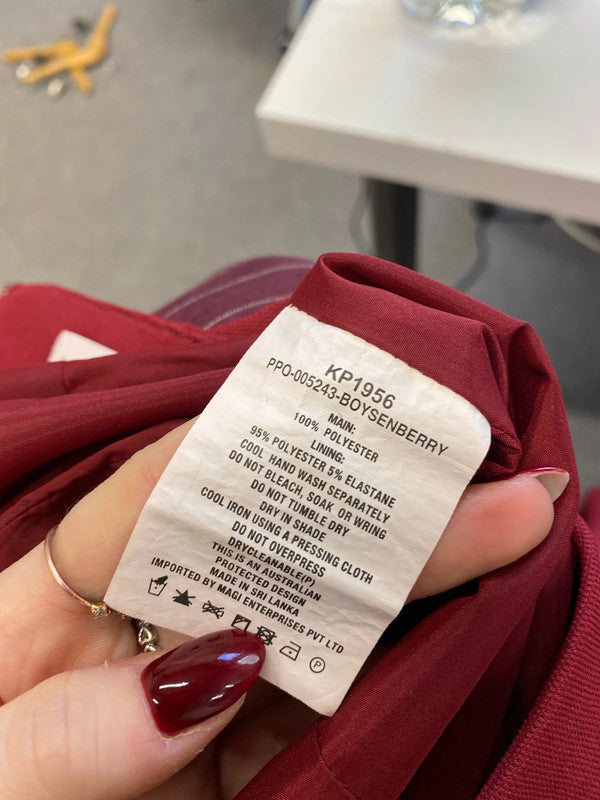 Lovely kookai boysenberry red floaty trousers UK 10 CJ001