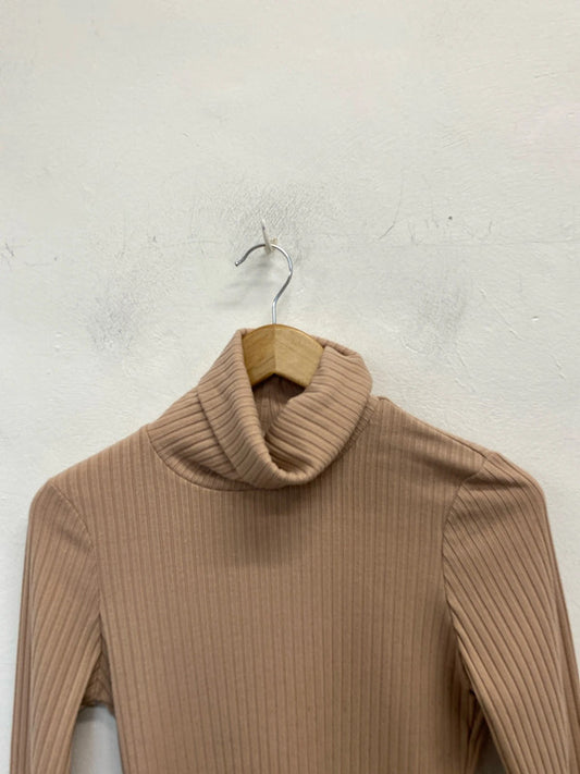 Lovely river island pink ribbed high neck UK 10 JB001