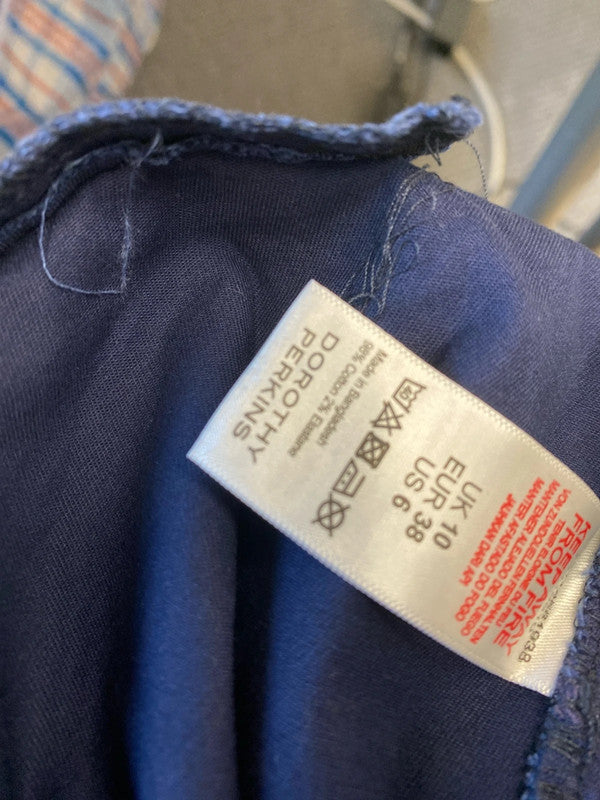 Fabulous Dorothy Perkins navy Blue tapered chinos Uk10 AO001