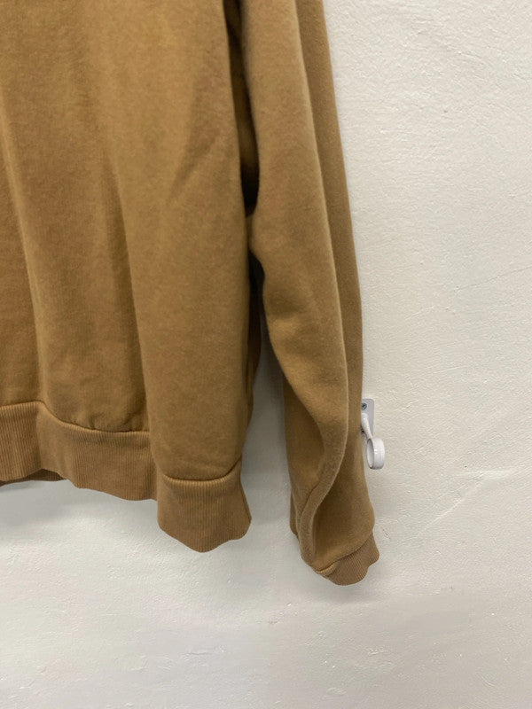 Fabulous Tan brown sweatshirt shoulderpads UkM JB001