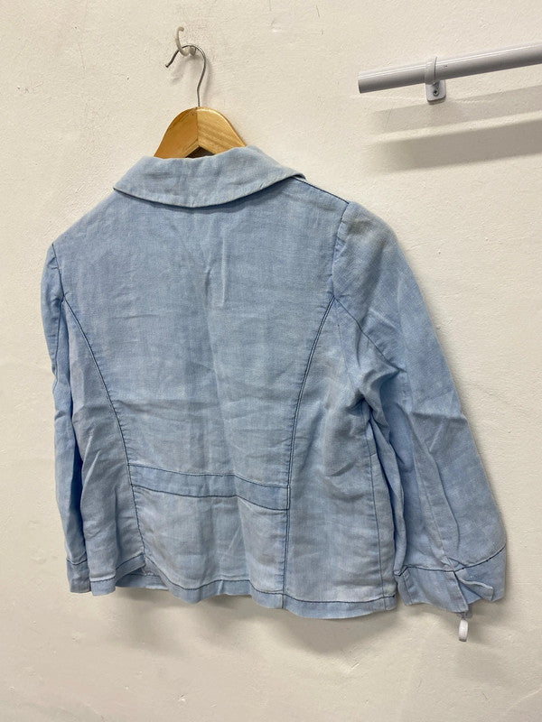 Fabulous Monsoon French Peter Pan linen blazer Uk12 Y2K MM005