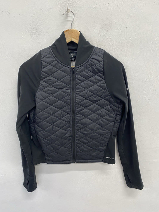 Lovely nike aero black layer jacket running UK S KM004