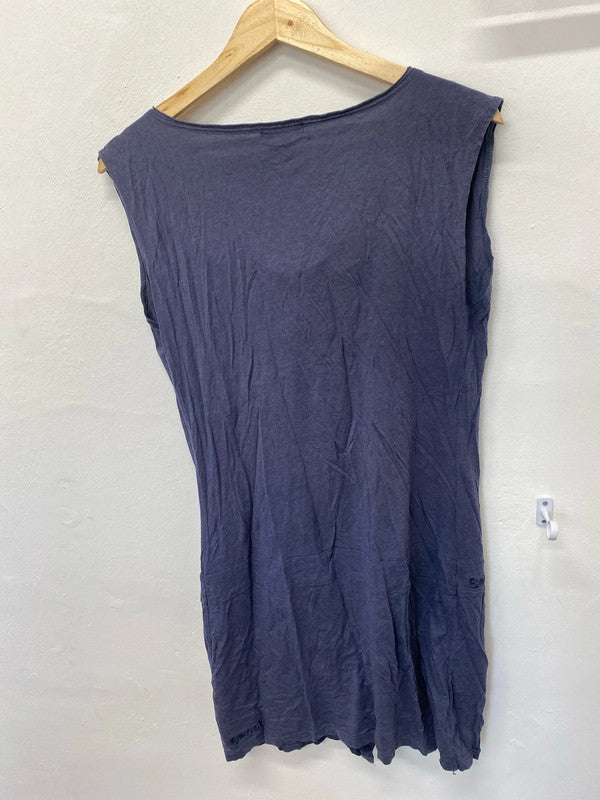 Fabulous Blue Bench Y2K surfer dress beach Uk10 loose fit WS001