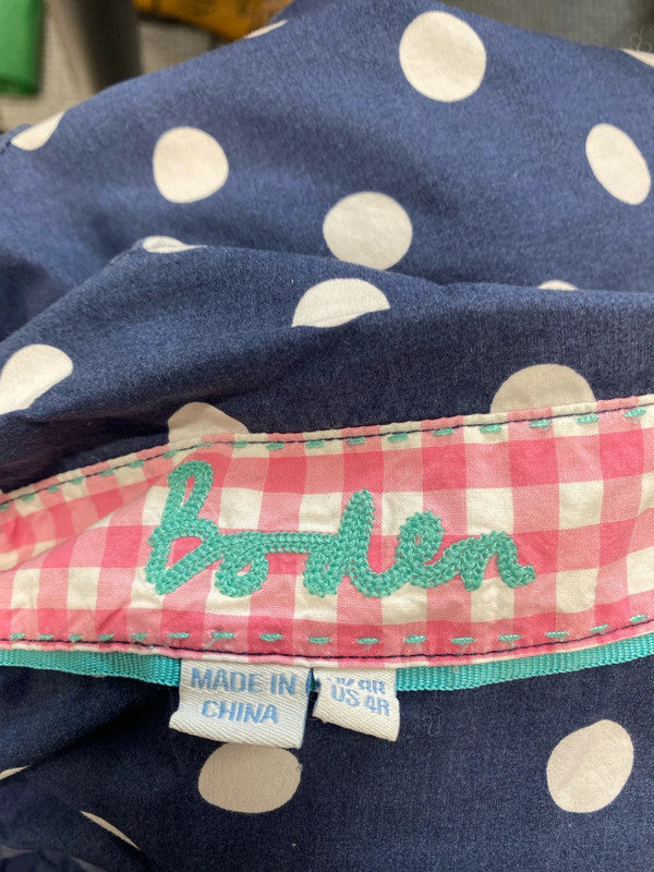 Gorgeous Boden cotton shirt navy big spots UK 8 MM005
