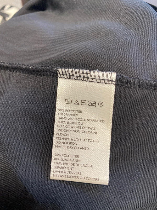 Lovely kimchi blue urban outfitters black velvet look open back mini dress UK XS AE001