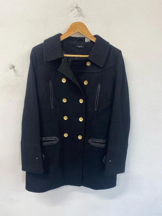 Classic La Redoute Peacoat double breasted 16 black KM003