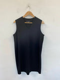 Next Stylish Black Sheath LBD Mini Dress UK 16 Petite GW001