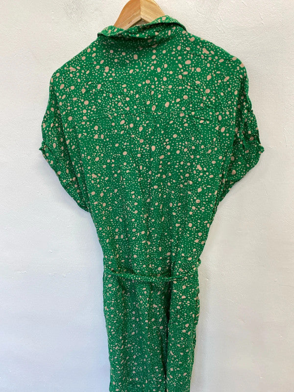 Fabulous Monki ditsy splodge tunic dress belted UkM JR001