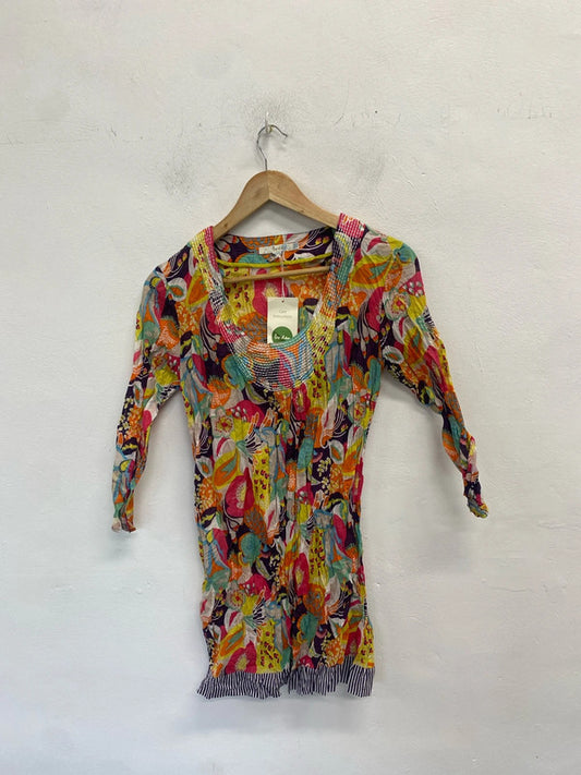 Stunning Boden multicolour pattern tunic top UK 12 LW005