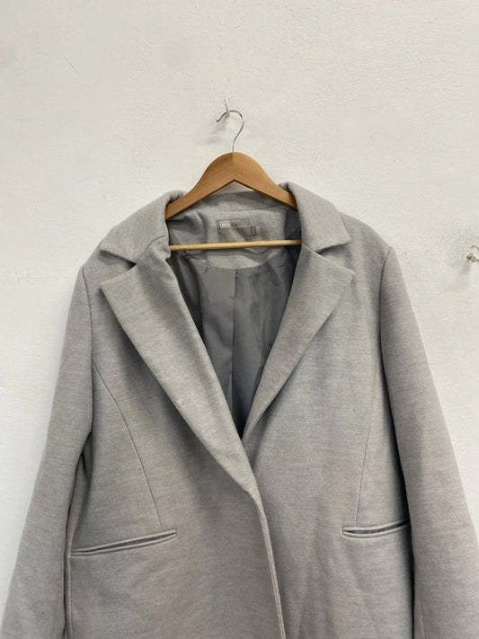 Lovely asos design grey longline jacket UK 16 LG006
