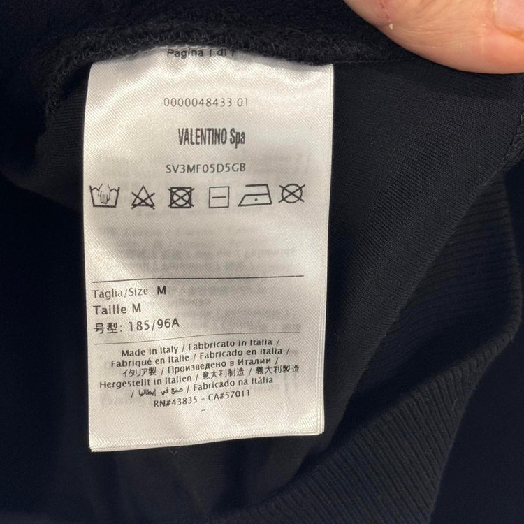 Valentino logo hoodie L black men’s LL003