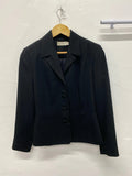 Charlotte Halton black smart jacket formal Uk10 1990's MM005
