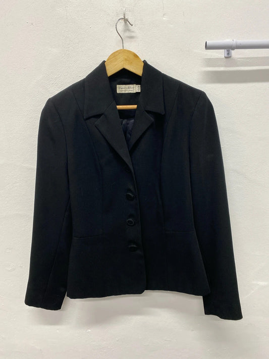 Charlotte Halton black smart jacket formal Uk10 1990’s MM005