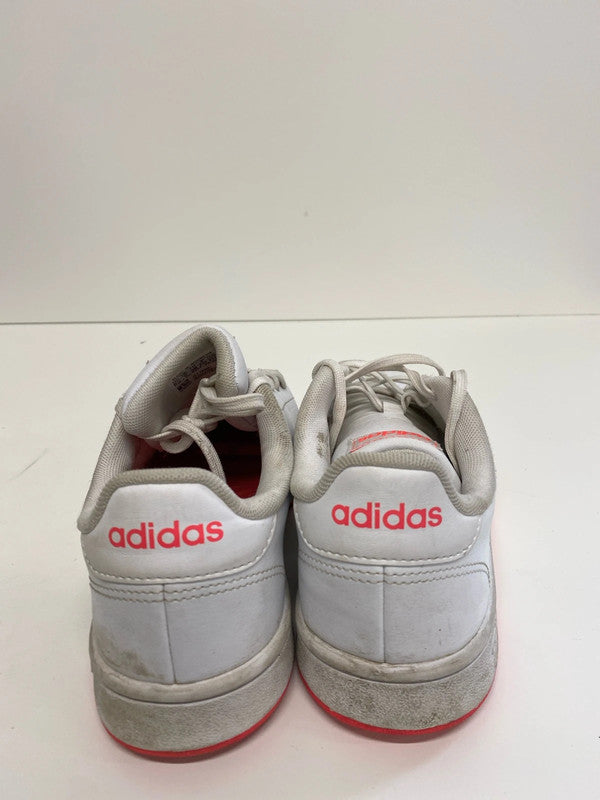 Fabulous Adidas advantage trainer white & neon pink Uk5 MS002