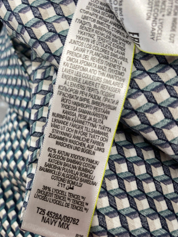 Fabulous abstract short sleeve retro vibes shirt Uk2XL JS004