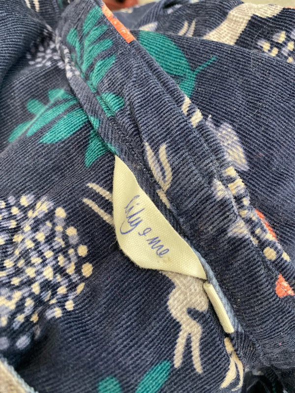 Fabulous Lilly & me navy rabbit print cord tunic UK 12 MM005