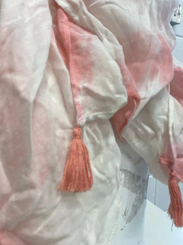 Fabulous pink & white dip dyed with tassels River Island KM004