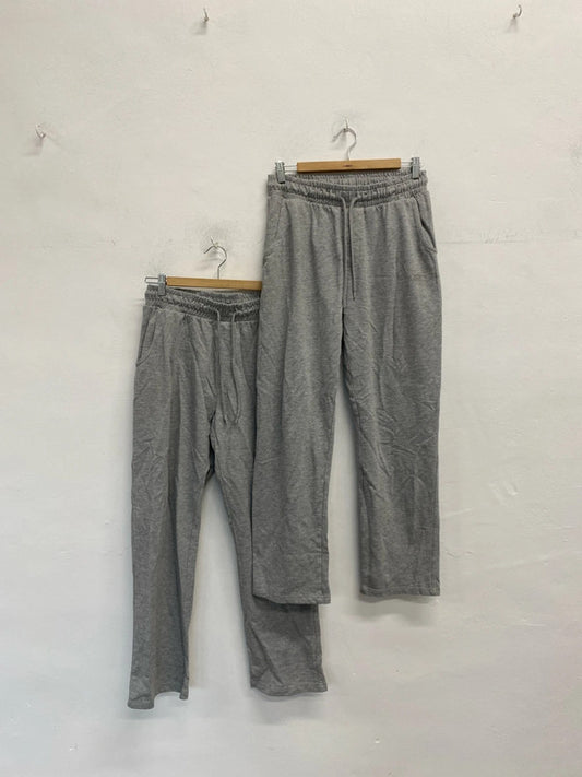 Lovely cotton trades duo of wide leg joggers grey UK M SD001