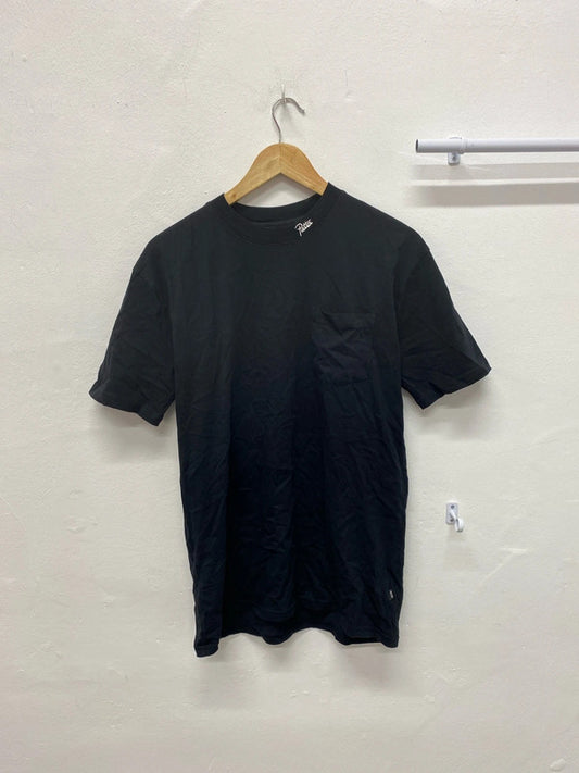 Great Men’s Basic Patta black T shirt UkM cotton LL003