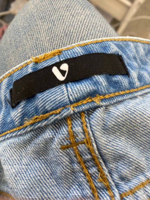 Fabulous Very Super flower power shorts denim Uk16 GW001