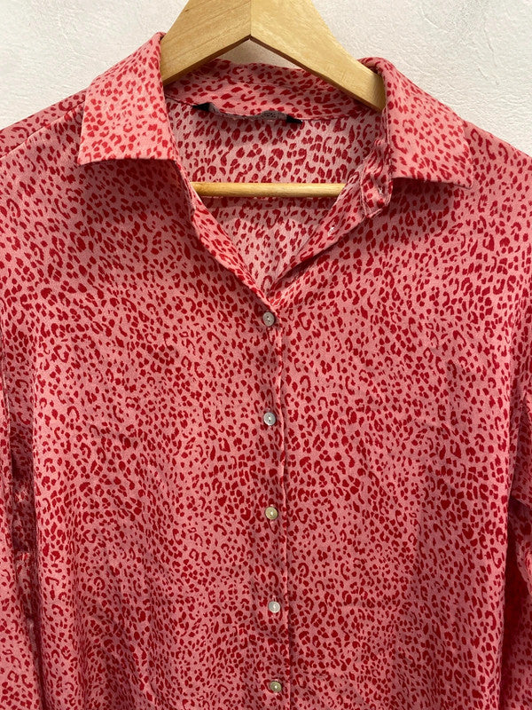 Lovely Zara pink leopard lightweight UK S JA001