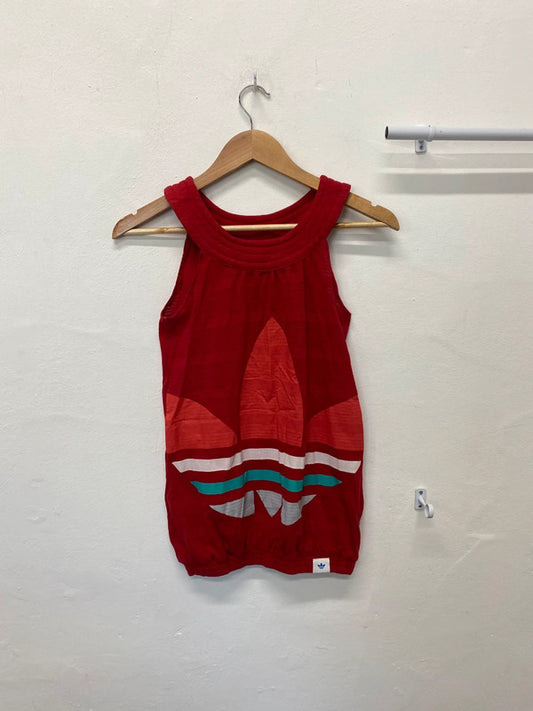 Fabulous Adidas 1990’s red tank top ladies Uk8 GK002