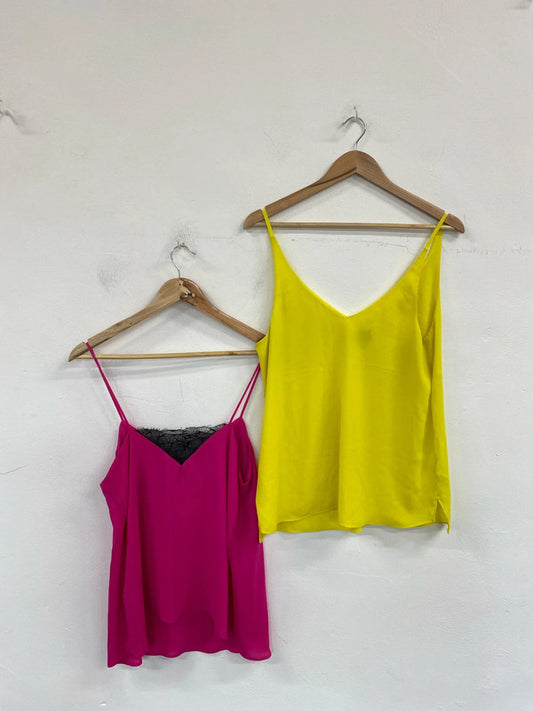 Topshop Fabulous Colourful Cami Tops Bundle UK 12 #1 NN001