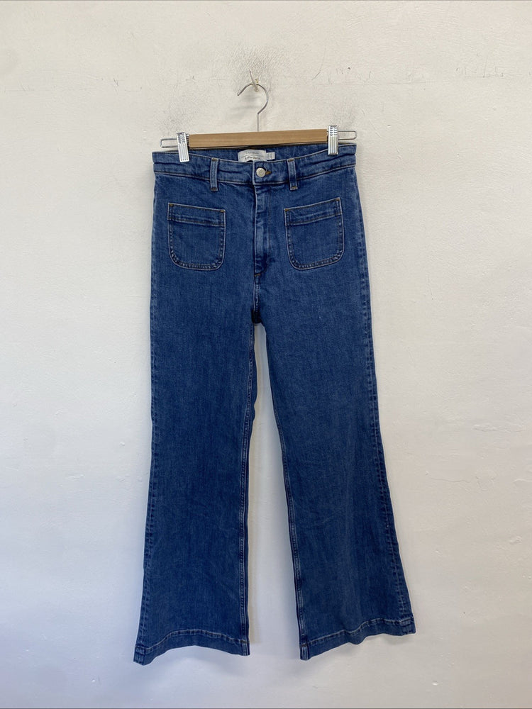 Lovely & Other Stories Womens Flare Jeans Blue 28 High Waist Stretch Denim CD001