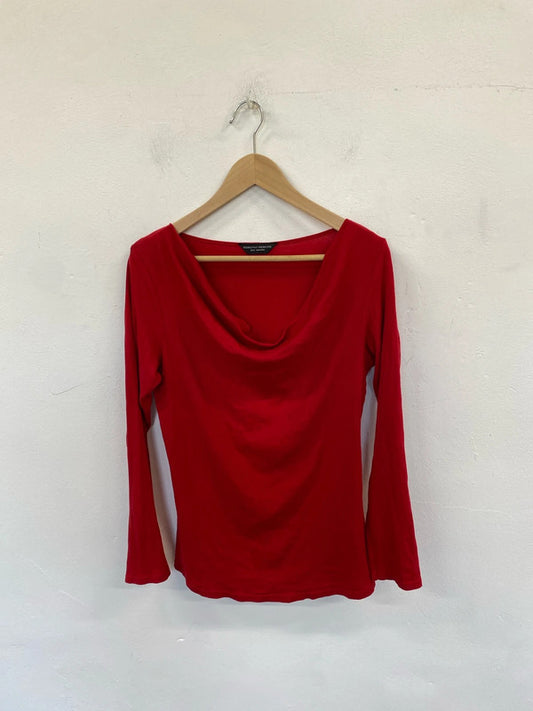 Stunning Dorothy Perkins scoop neck long sleeve top uk 16 NC001