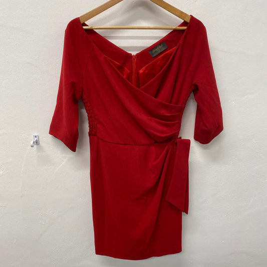 Fabulous Bombshell London confidence dress sultry red Uk12 TC002