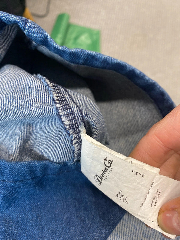 Fabulous Denim Co mini skirt Y2K UK6 MM005