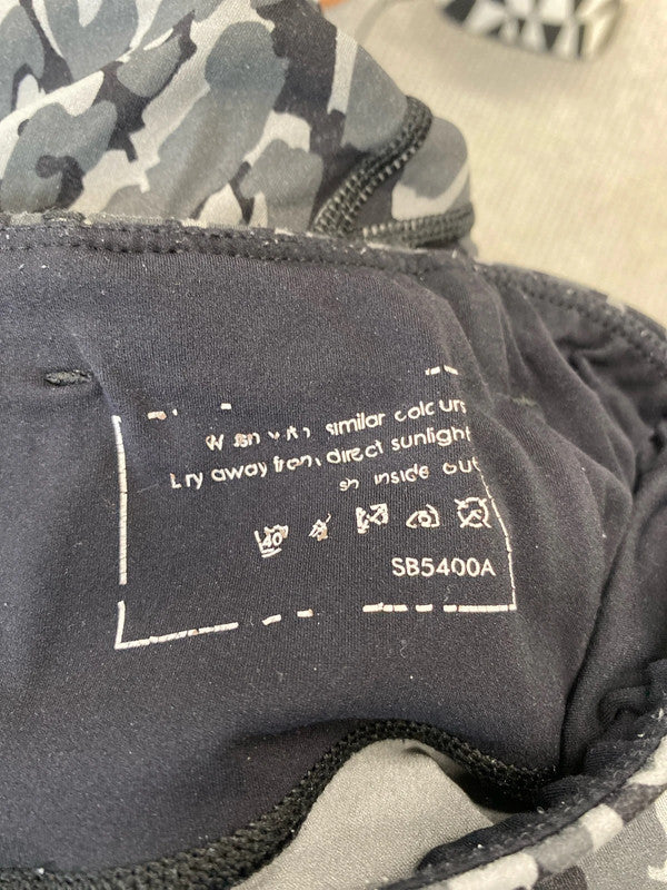 Fabulous Sweaty Betty Black & Grey camo leggings UkL LB005