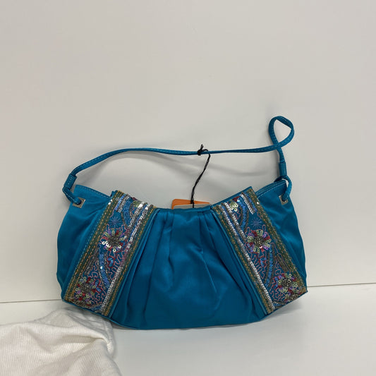 Karen Millen Fabulous evening Bag Turquoise Embroidered Events new LW005
