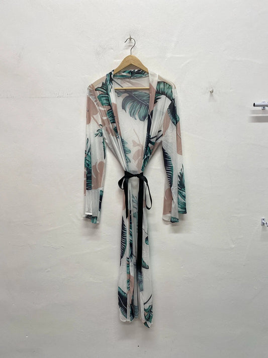 Stunning Shein tropical pool cover kimono UkM LD003