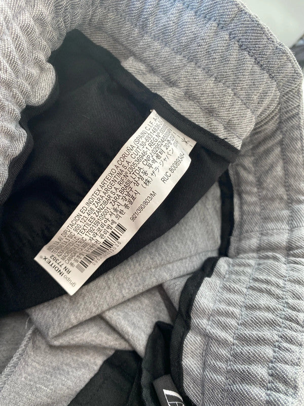 Great pair of Zara casual smart trousers light grey M LL003