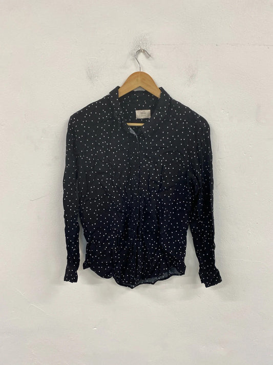 Hush Fabulous Black & White Starry Shirt UK 8 SN002