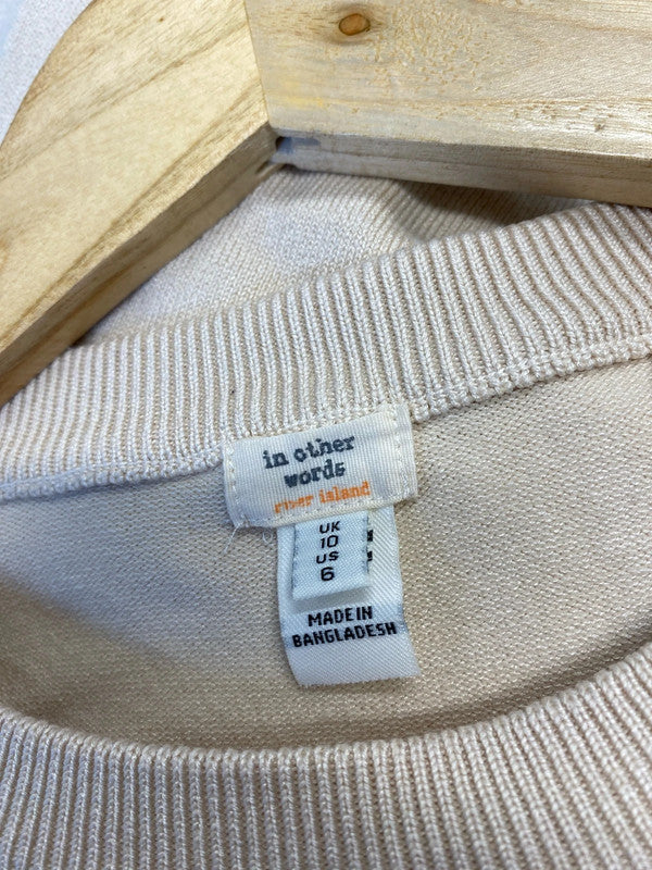 Fabulous Beige buscuit River Island Uk10 classic HDR01