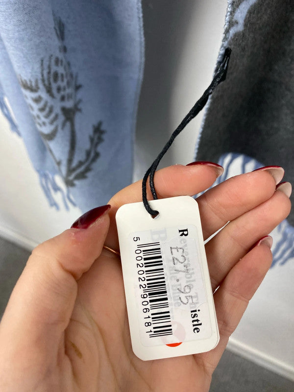 Lovely butterfly lilac thistle cashmere blend scarve one size AO001