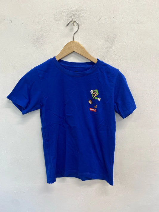 Lovely boys blue Mario x Levi’s tshirt printed UK 10-12yr SW001